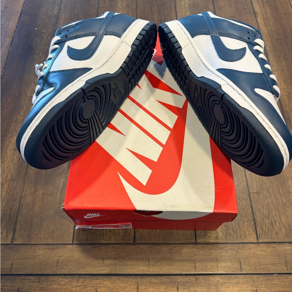 Nike Navy and White Low-Top Sneakers